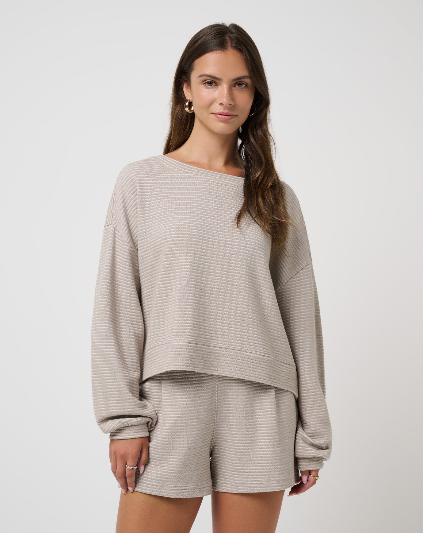Women Coastal Rib Yacht Me Pullover