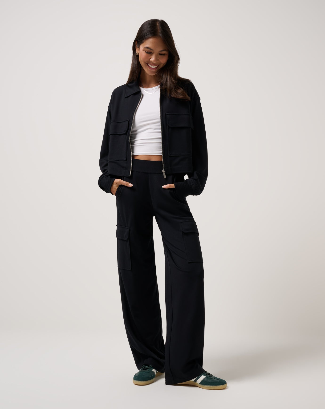 Women Friday Doubleknit Utility Wide Leg Pant