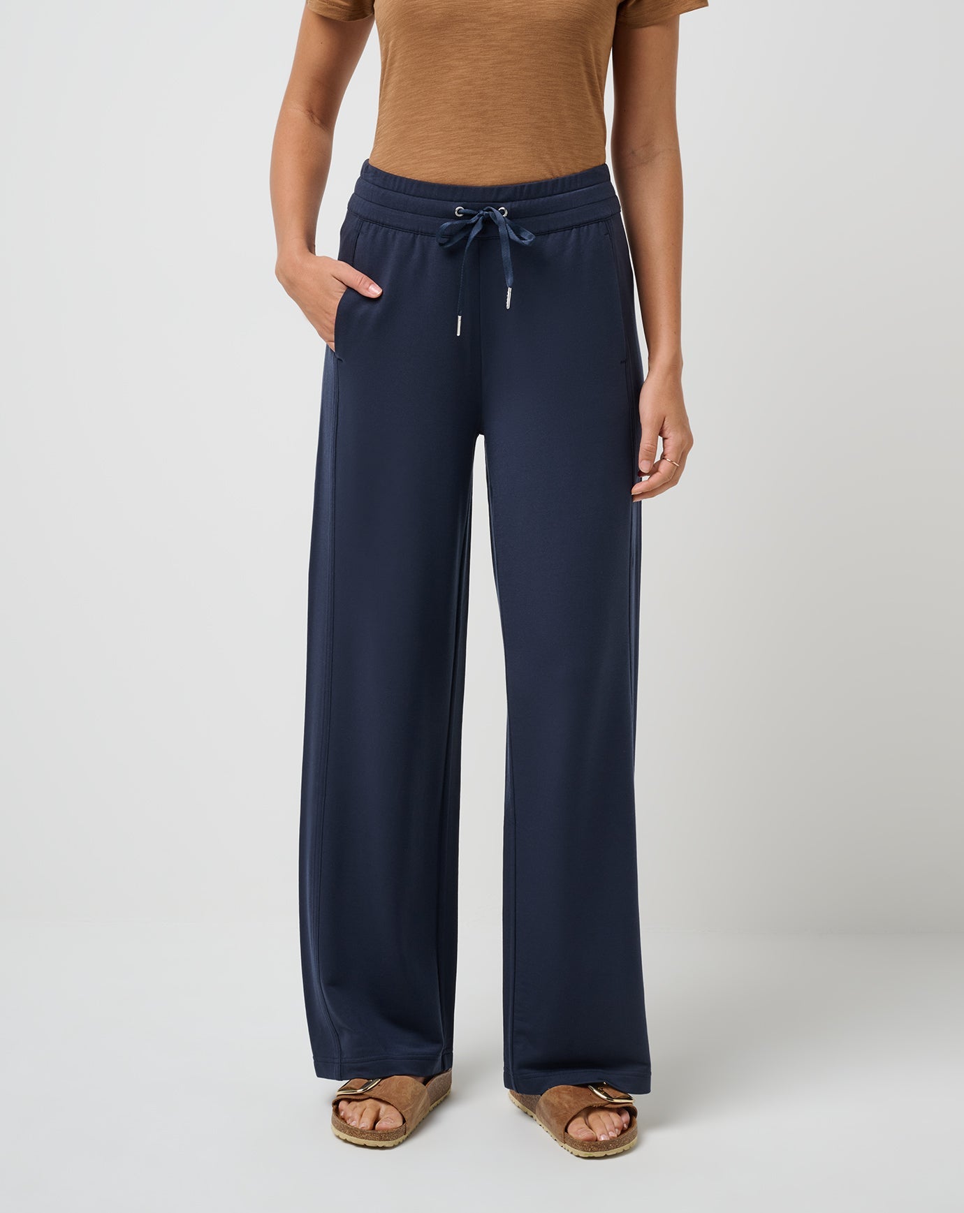 Women Cloud Terry Wide Leg Pant