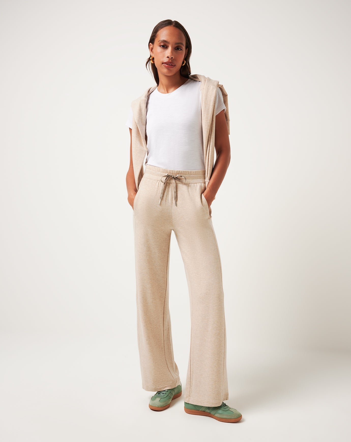 Women Cloud Terry Wide Leg Pant