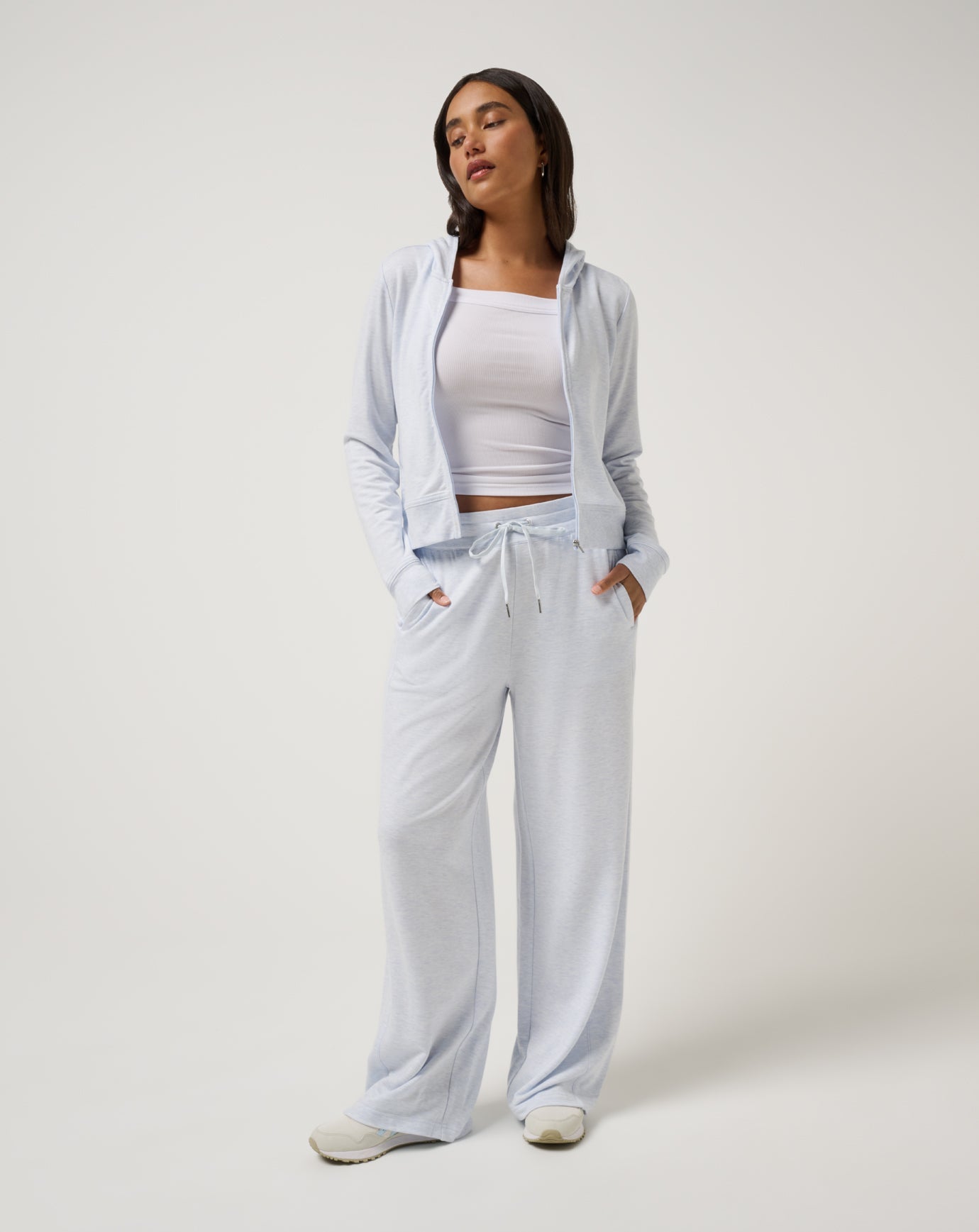 Women Cloud Terry Wide Leg Pant